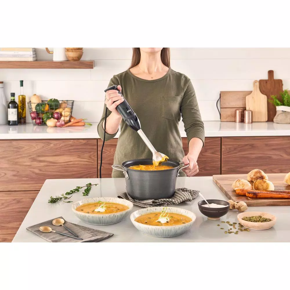 Braun Multi Quick 5 Vario 21-Speed Immersion Hand Blender, 400W, Black