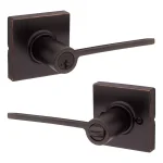 Kwikset Ladera Venetian Bronze Exterior Entry Door Lever with SmartKey Security thumbnail 4