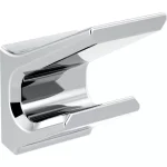 Delta Pivotal Double Robe Hook, Polished Chrome thumbnail 1