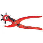 KNIPEX Heavy Duty Forged Steel Revolving Punch Pliers with 6 Interchangeable Punches thumbnail 1