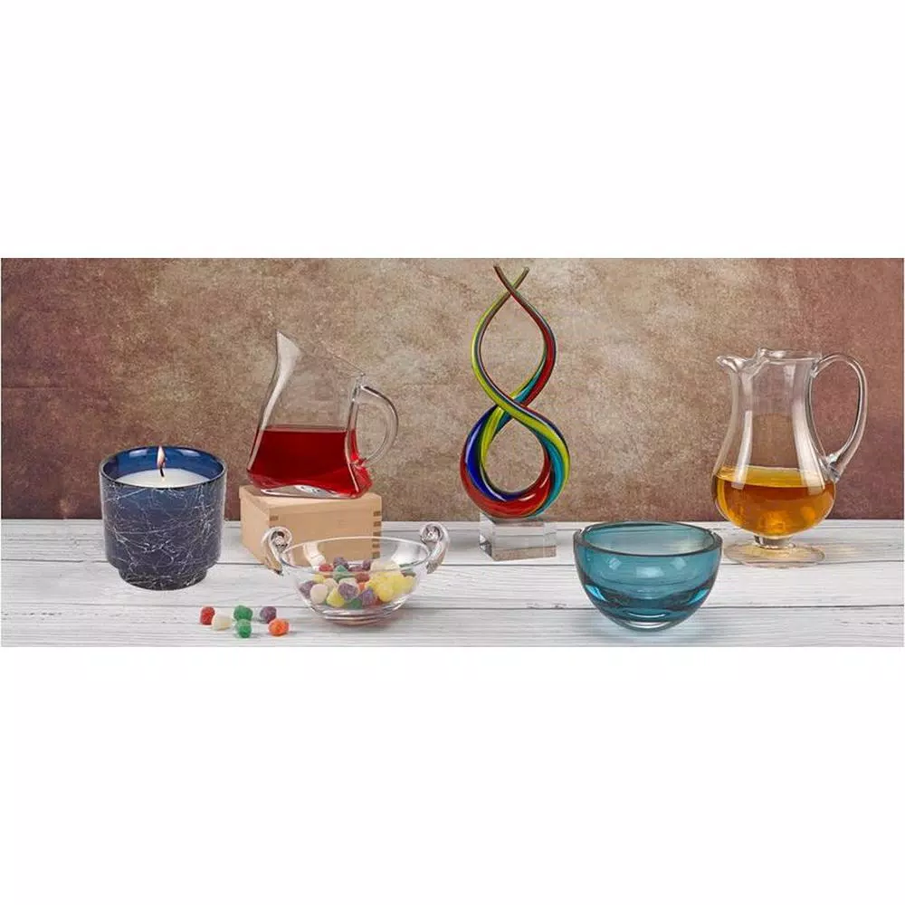 Badash Crystal Badash Handcrafted Cobalt Blue Glass Jar Vanilla Scented Soy Candle