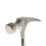 Estwing 20 oz. Straight Rip Claw Hammer, Forged One-Piece Steel with Shock Reduction Grip thumbnail 2