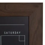 DesignOvation Beatrice Chalkboard Monthly Magnetic Calendar Memo Board, Framed Wall Organizer thumbnail 3