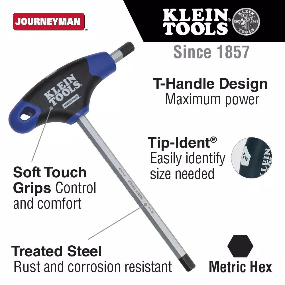 Klein Tools 10 mm Journeyman Hex T-Handle Key