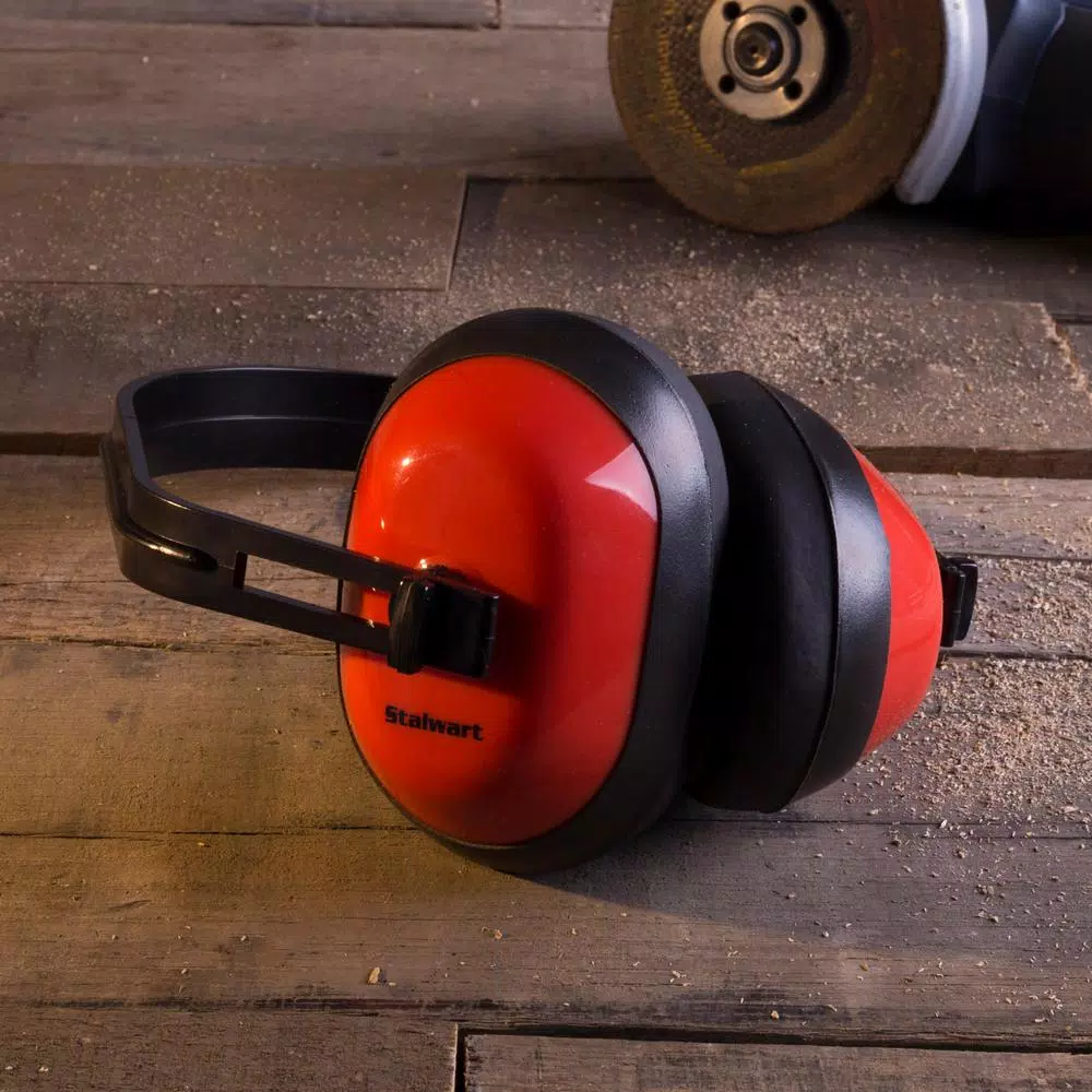 Stalwart Adjustable Safety Ear Muffs - 26 dB Noise Reduction Hearing Protection