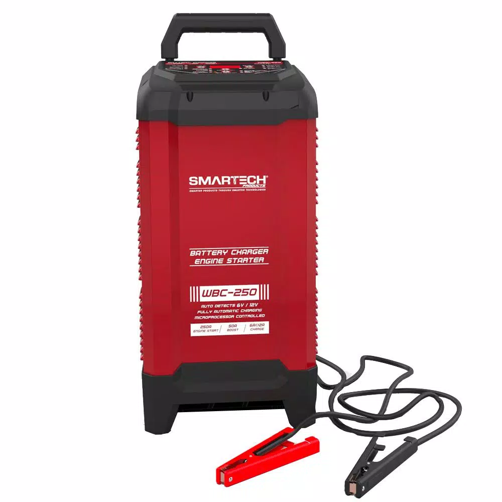 Smartech Products WBC-250 6V/12V Automotive Battery Charger, Maintainer & 250A Engine Starter