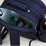 Unbranded Deluxe 2-Person Picnic Backpack with Insulated Cooler and Wine Holder - Bold Navy thumbnail 3