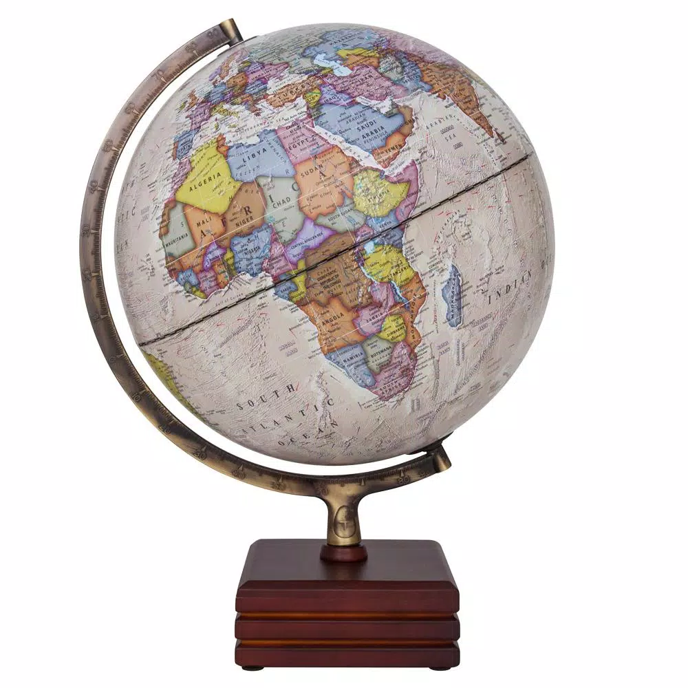 Waypoint Geographic Horizon II Illuminated 12 in. Desktop Globe with Dark Cherry Wood Stand