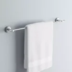 No Drilling Required Loxx 24 in. Chrome Towel Bar - No-Drill Mounting System thumbnail 2