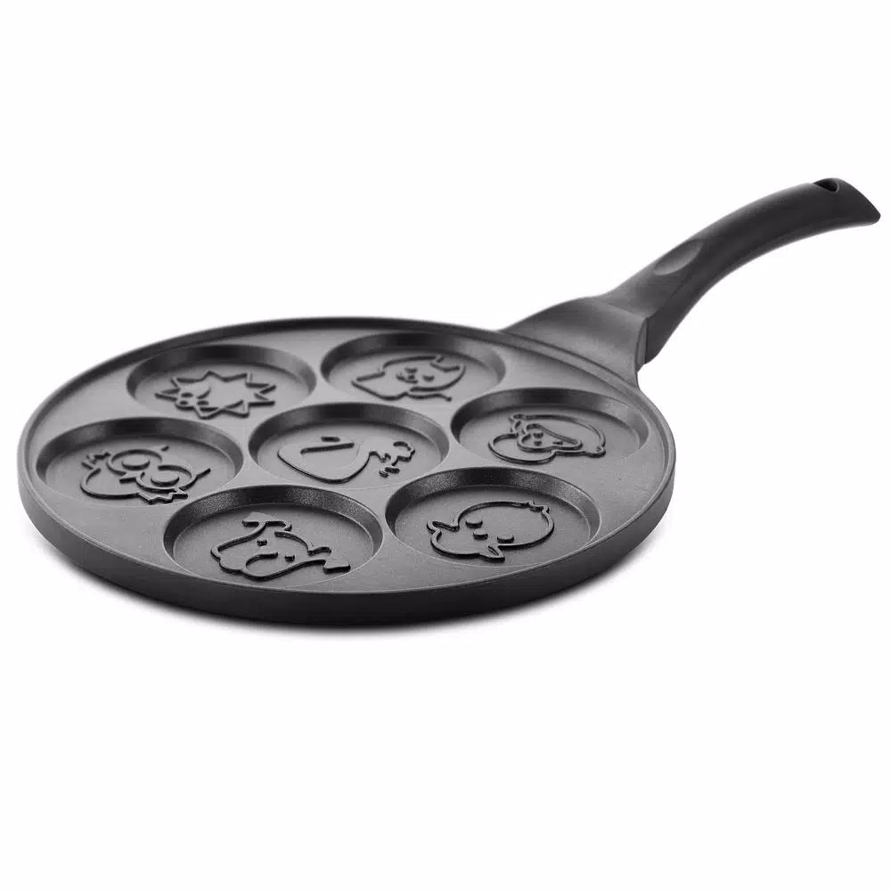 MegaChef Animal Mini Pancake Maker, 7 Design Non-Stick Die-Cast Aluminum Pan