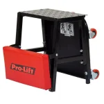 Pro-Lift Red 2-in-1 Creeper Seat and Step Stool with Tool Tray and Swivel Casters thumbnail 2