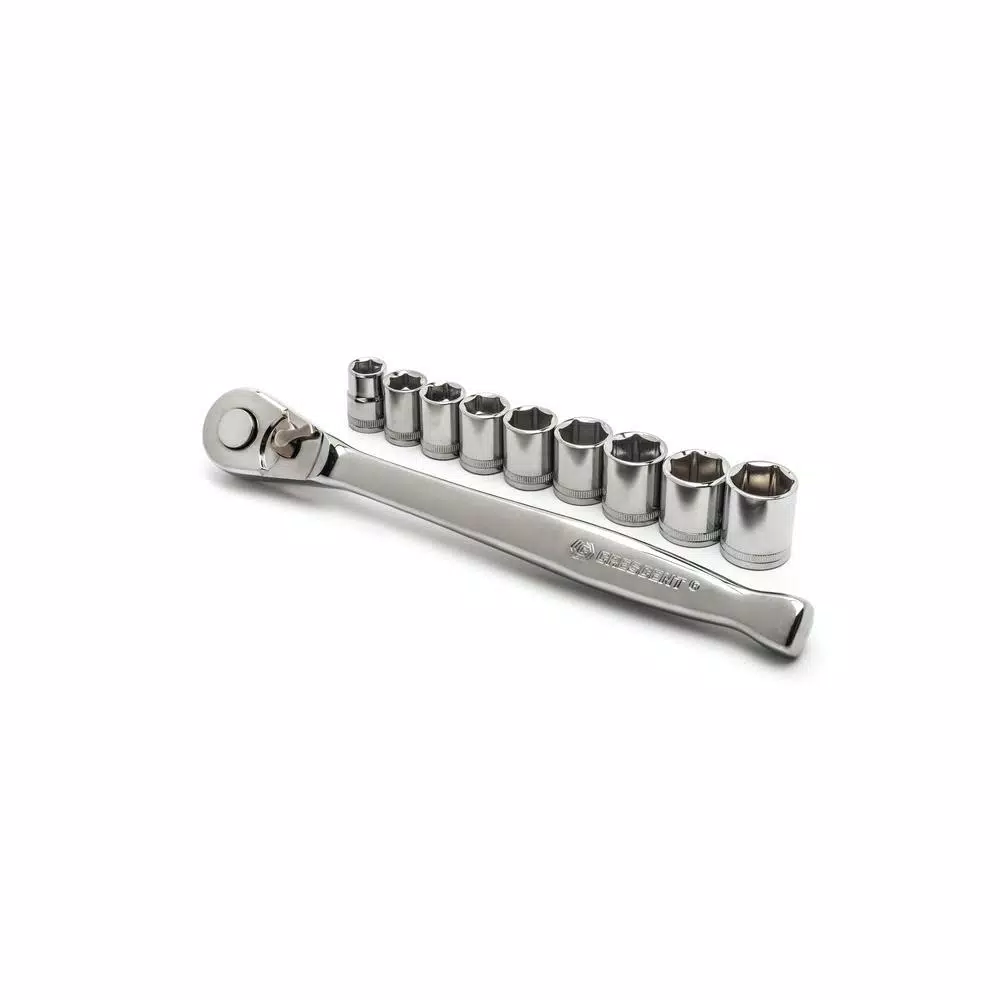 Crescent 10-Piece 3/8 in. Drive Metric Ratchet and Socket Set