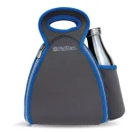 FLATBOX Drinx Neoprene Lunch Bag and Placemat Set - Dark Gray, Blue and Gray thumbnail 1
