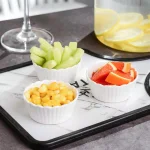 MALACASA White Porcelain Ramekins Set of 16, 2.75 in. Ceramic Souffle Dishes and Serving Bowls thumbnail 2