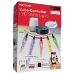 Novolink 25-Light Wi-Fi RGB Color-Changing LED Icicle String Lights, Works with Alexa & Google Home thumbnail 1