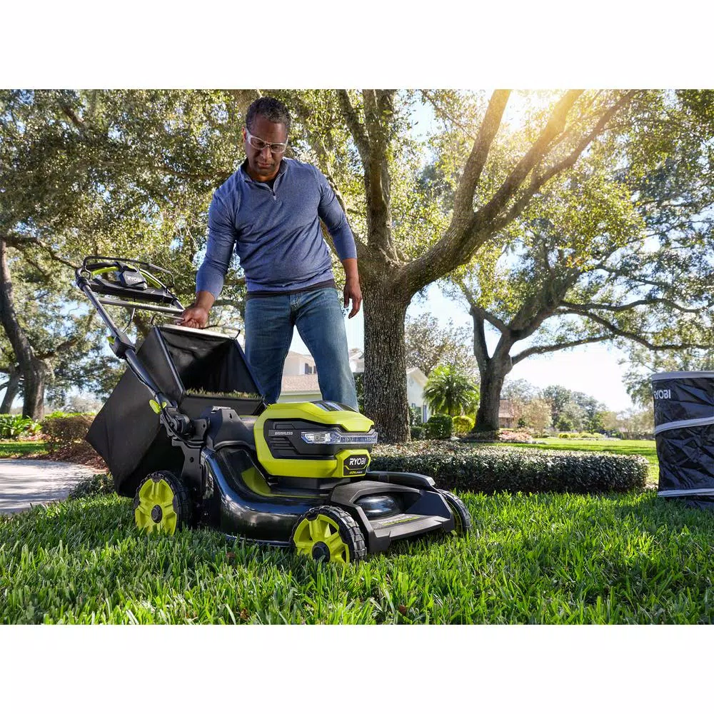 RYOBI 40V 21 in. Brushless Cordless Self-Propelled Lawn Mower with 7.5 Ah Battery and Charger