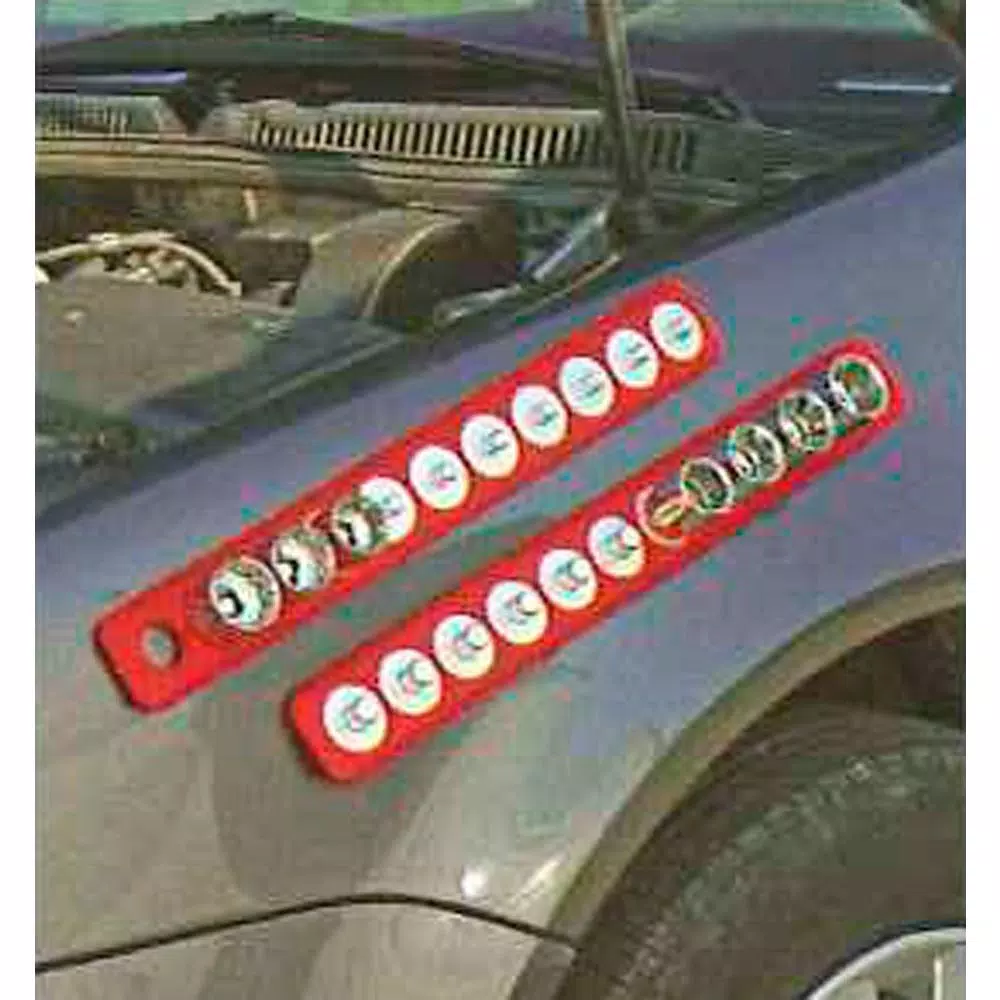 Triton Products MagClip 1/2 in. Drive Magnetic Socket Holder Strip, 1-7/8 in. x 16-5/8 in., Red
