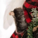 Glitzhome 12 in. Plaid Angel Christmas Tree Topper Figurine Decoration thumbnail 5