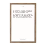 Petal Lane Home F. Scott Fitzgerald Magnetic Memo Board with Rustic Brown Frame thumbnail 1