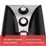 BLACK+DECKER PURIFRY 2-Liter Air Fryer, 1200W Convection Oven with Dual Fans thumbnail 3