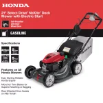 Honda 21 in. HRXVLA Self-Propelled Gas Walk Behind Mower with NeXite Deck and Electric Start thumbnail 3
