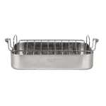 Cuisinart MultiClad Pro 6 Qt. Stainless Steel Roasting Pan with Rack thumbnail 2