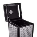 Alpine Industries 40 Gal. Steel Outdoor Commercial Trash Can with Ash Tray Lid thumbnail 2