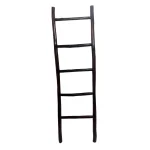 MGP 66 in. Teak Log Ladder Rustic Towel Rack & Display Stand thumbnail 1