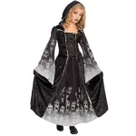 Unbranded Forsaken Souls Girls Halloween Costume - Horror Ghostly Apparition Dress with Hood, Medium thumbnail 1