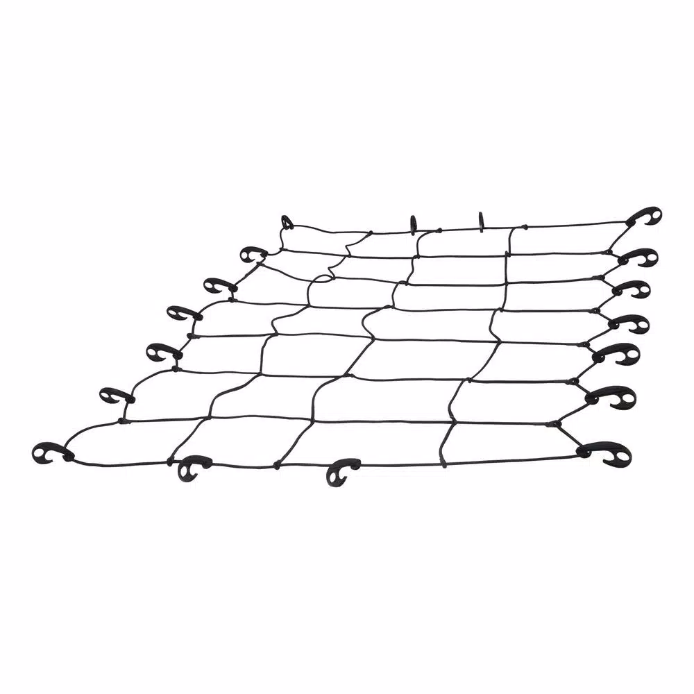 CURT 65" x 38" Extended Roof Rack Cargo Net, Black Nylon