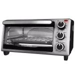 BLACK+DECKER 4-Slice Stainless Steel Toaster Oven with EvenToast Technology thumbnail 2