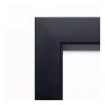 Amanti Art Nero 31.25 in. W x 25.25 in. H Rectangular Framed Bathroom Vanity Mirror, Satin Black thumbnail 2