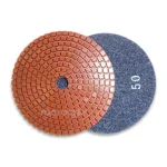 Toolocity JHX 4 in. Metal Bond Diamond Polishing Pad Set with Semi-Rigid Back Holder for Granite and Concrete thumbnail 4