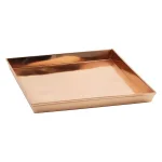 Achla Designs 10.75 in. Square Copper Plated Stainless Steel Decorative Serving Tray thumbnail 1