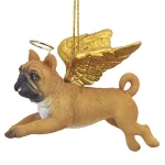 Design Toscano Pug Dog Angel Christmas Ornament, Hand-Painted Resin thumbnail 3