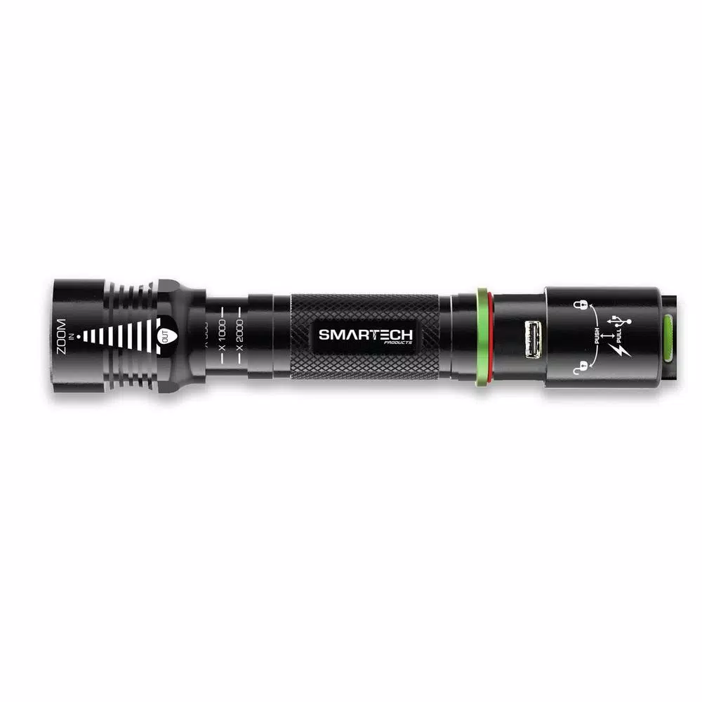 Smartech Products Duotec RR-2000 2000 Lumen LED Flashlight and 5000 mAh Power Bank Multi-Tool