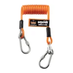 Ergodyne Squids 3130M Orange Coiled Cable Tool Lanyard, 5 lb. Capacity thumbnail 1