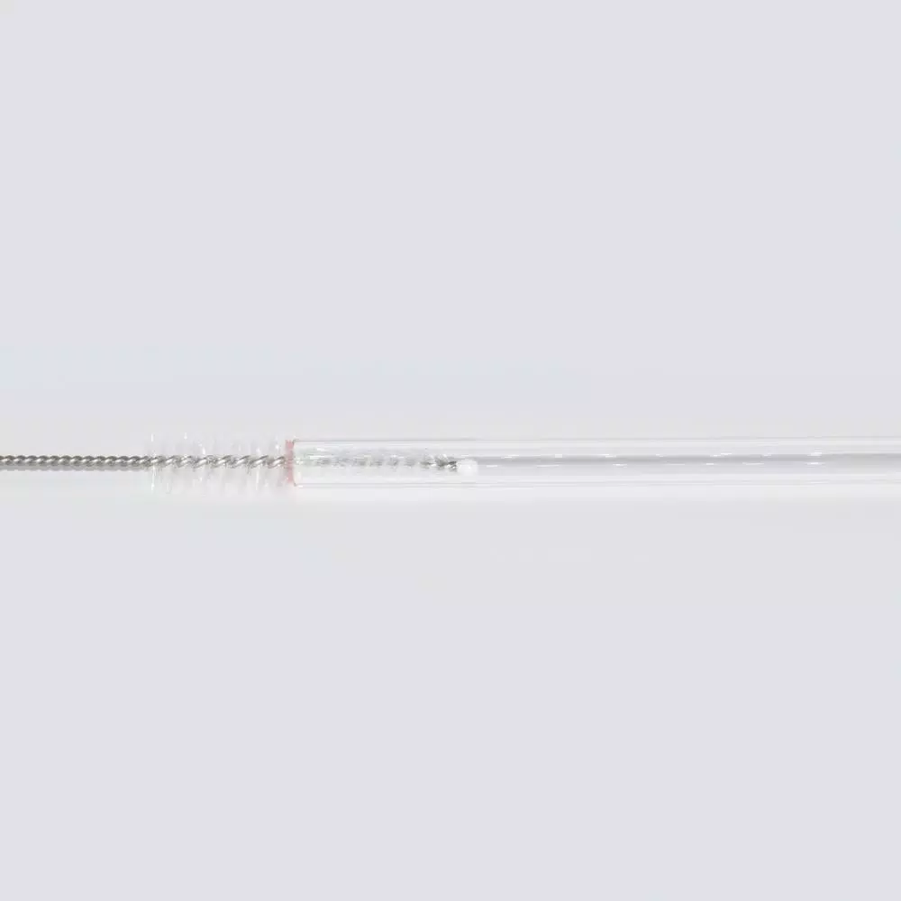 Cook Pro 10 Pc Reusable Borosilicate Glass Straw Set with Silicone Tips and Cleaning Brushes