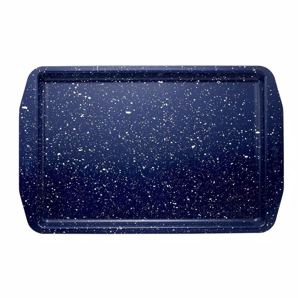 Paula Deen 4-Piece Nonstick Speckled Bakeware Set, Deep Sea Blue