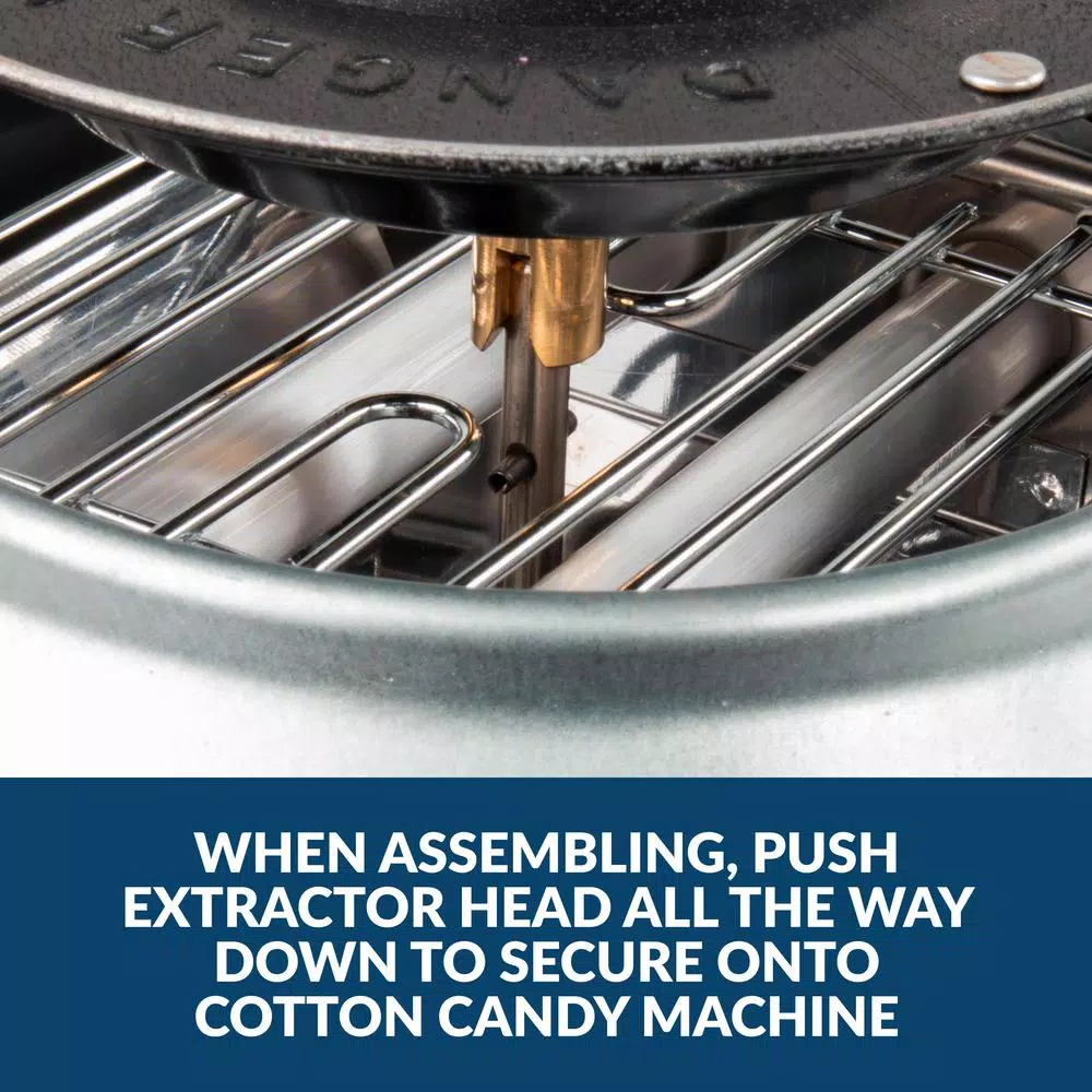 Nostalgia Retro Aqua Cotton Candy Maker - Works with Hard Candy & Sugar Free Candy