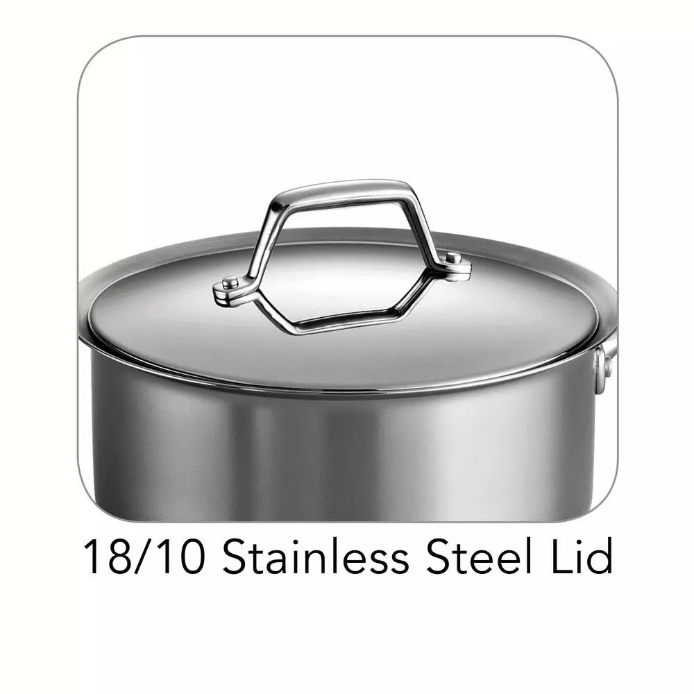 Tramontina Gourmet Prima 3 Qt. Stainless Steel Sauce Pan with Lid