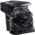 Unbranded 96 Gallon Heavy Duty Black Curbside Trash Bags, 2 Mil, 50-Count thumbnail 1