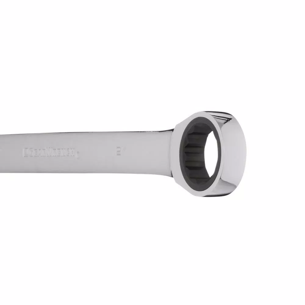 GearWrench 2 in. Jumbo Combination Ratcheting Wrench, 12-Point, Chrome Finish