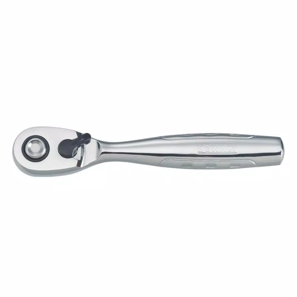 DEWALT 1/4 in. Drive Pear Head Ratchet, 72-Tooth High Torque Design