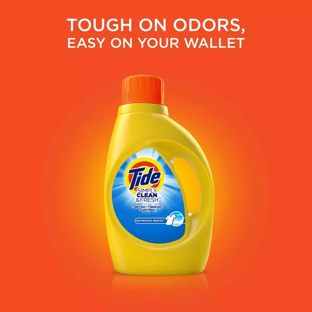 Tide Simply Clean and Fresh Liquid Laundry Detergent, Refreshing Breeze, 138 oz (89 Loads)