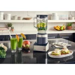 Braun PureMix 1000W Countertop Blender with 56 oz. Thermal Resistant Glass Jug, 3-Speed, Black & Stainless Steel thumbnail 6