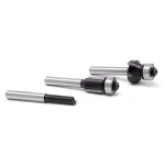 WEN 3-Piece Carbide Tipped Router Bit Set with Heat-Treated HSS Design thumbnail 1