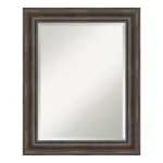 Amanti Art 23.5 in. W x 29.5 in. H Rustic Pine Wood Framed Beveled Edge Bathroom Vanity Mirror thumbnail 1