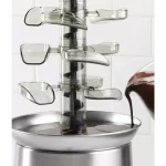 Nostalgia 3-Tier Stainless Steel Cascading Fondue Fountain with Auger-Style Flow thumbnail 3