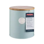 Mason Cash Living Coated-Steel Blue Cookie Storage Canister with Sustainable Bamboo Lid thumbnail 2